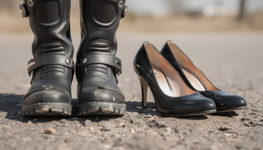 découvrez les différences entre les boots femme moto et les chaussures classiques, ainsi que les modèles à privilégier pour allier style et sécurité lors de vos sorties à moto.