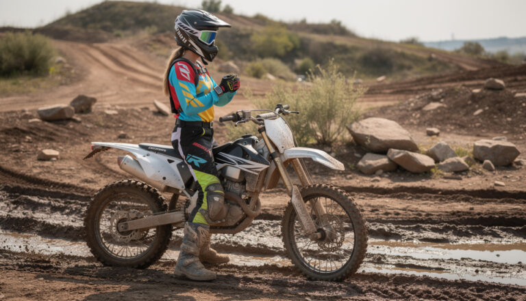 découvrez comment débuter le motocross pour femme, avec des conseils sur le choix de l'équipement adapté pour pratiquer le tout-terrain en toute sécurité et avec plaisir.