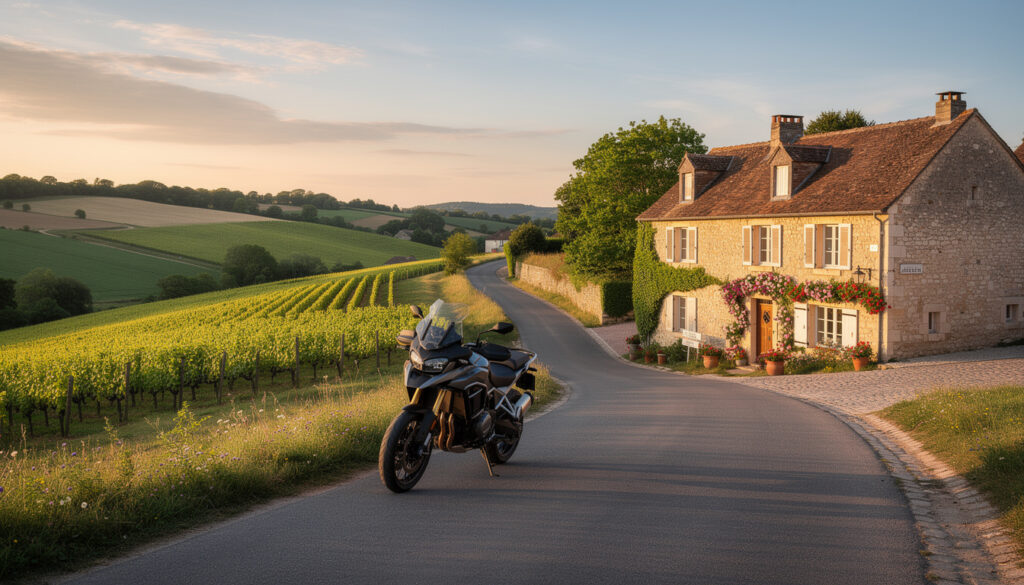 découvrez un road trip moto de 5 jours en france alliant petites routes pittoresques et étapes charmantes pour une aventure équilibrée et inoubliable.