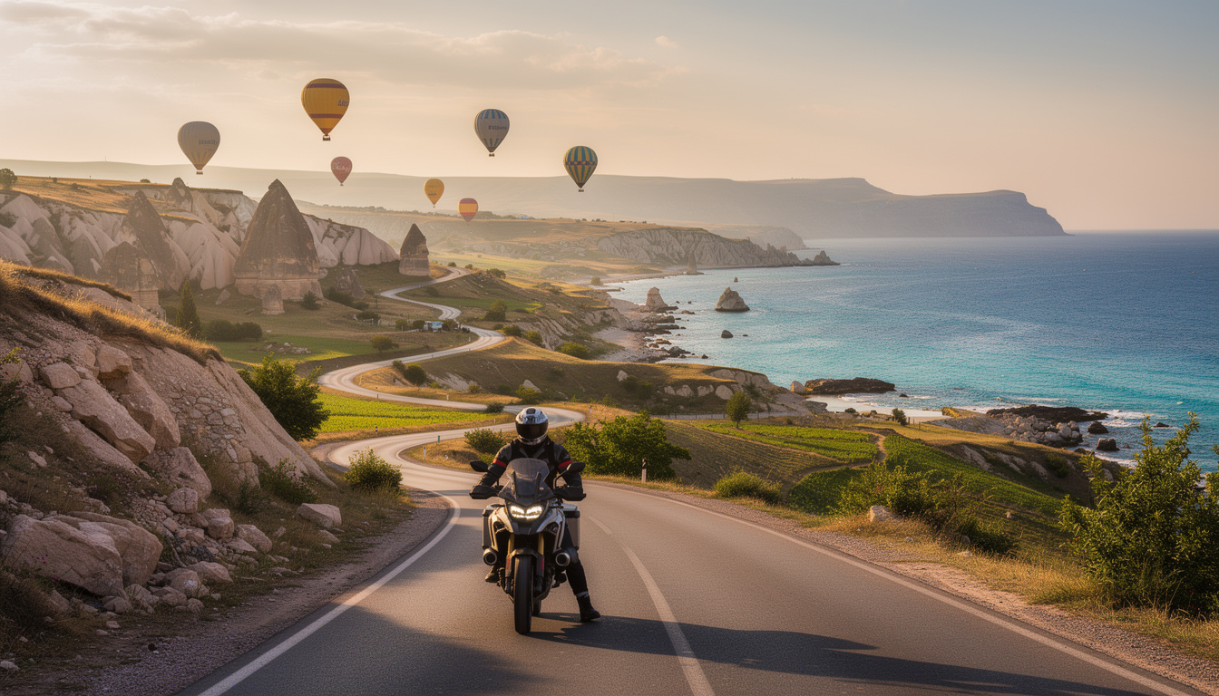découvrez comment organiser votre road trip à moto en turquie, de la magique cappadoce jusqu'à la splendide côte turquoise. itinéraire, conseils et incontournables pour une aventure inoubliable.