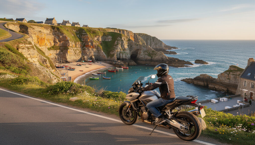 découvrez un road trip moto en bretagne avec un circuit côtier à travers falaises, plages et petits ports typiques. profitez d'une aventure unique entre nature et patrimoine.