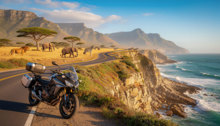 découvrez un road trip moto inoubliable en afrique du sud, de la célèbre garden route aux parcs nationaux incontournables. parcourez les étapes clés pour une aventure riche en paysages et en découvertes.