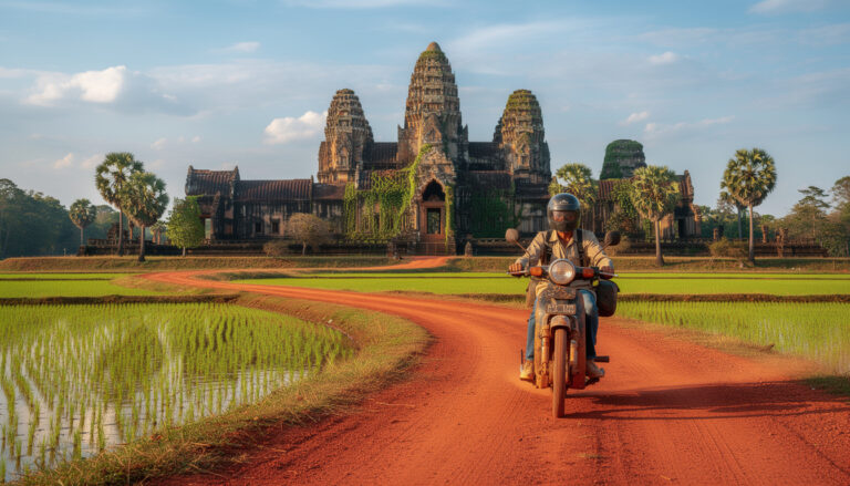 découvrez comment organiser un road trip moto au cambodge en explorant temples majestueux, rizières verdoyantes et pistes rouges incontournables pour une aventure mémorable.