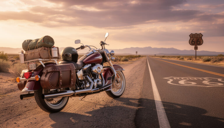préparez votre road trip à moto sur la mythique route 66 et découvrez les étapes incontournables pour traverser les états-unis en toute sérénité.
