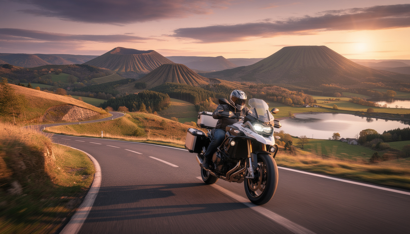 découvrez un road trip moto de 3 jours en auvergne, entre volcans impressionnants, lacs paisibles et petites routes sinueuses pour une aventure inoubliable.